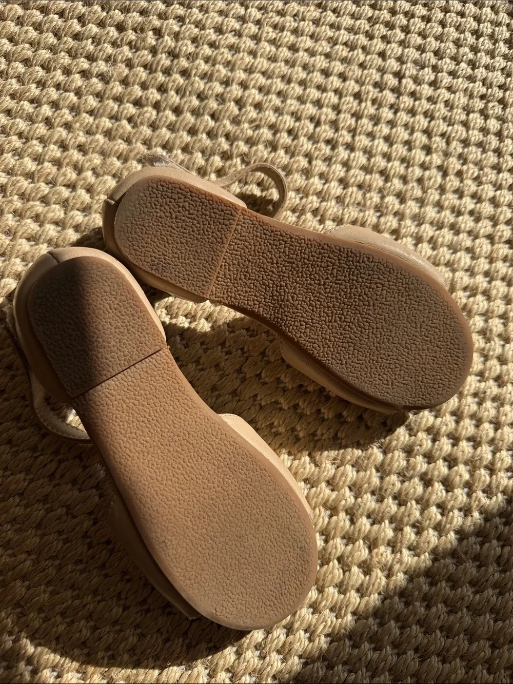 Age of Innocence Toddler Girl Nude Mila Beige Pearl Sandals size 12
